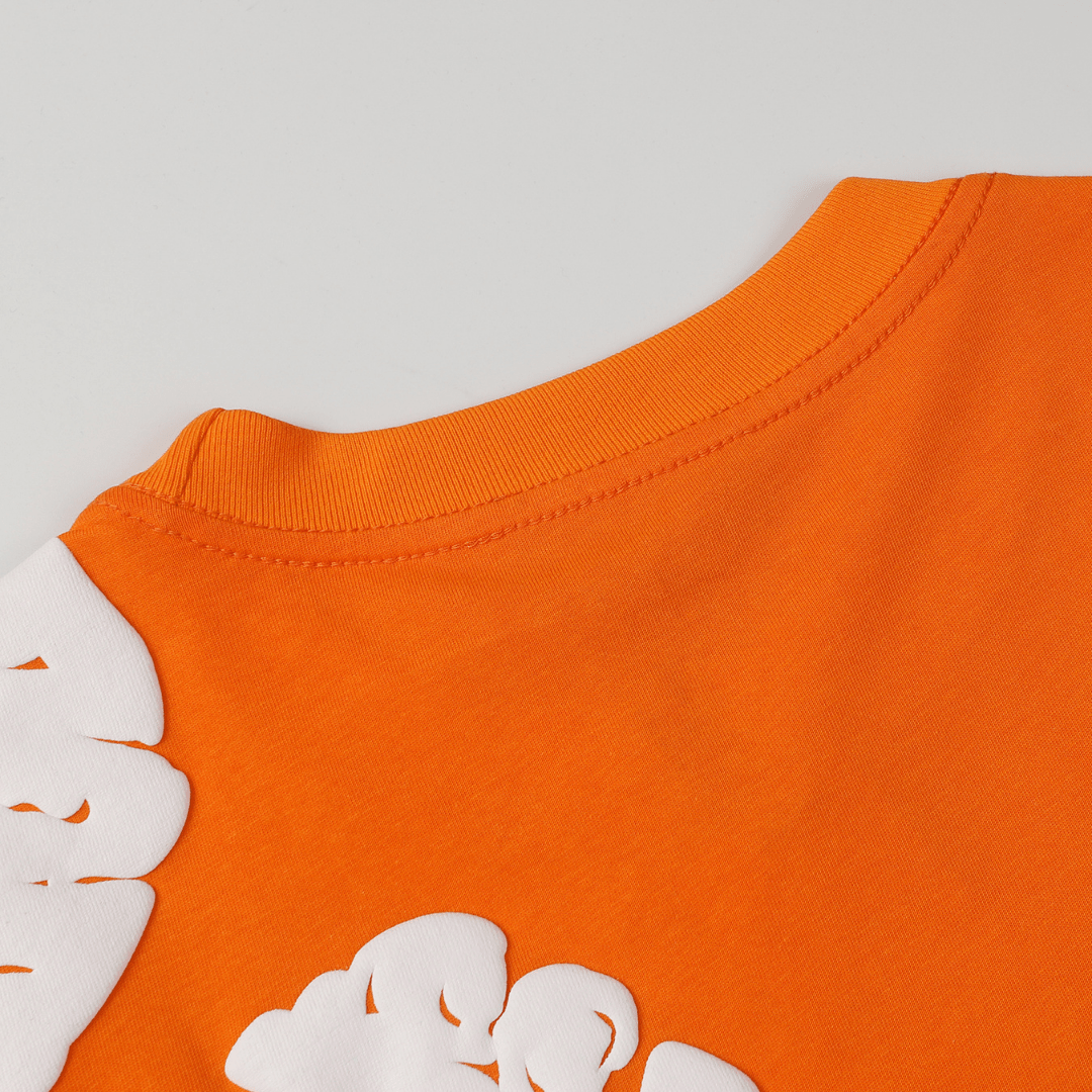 Denim Trs Orange Short set