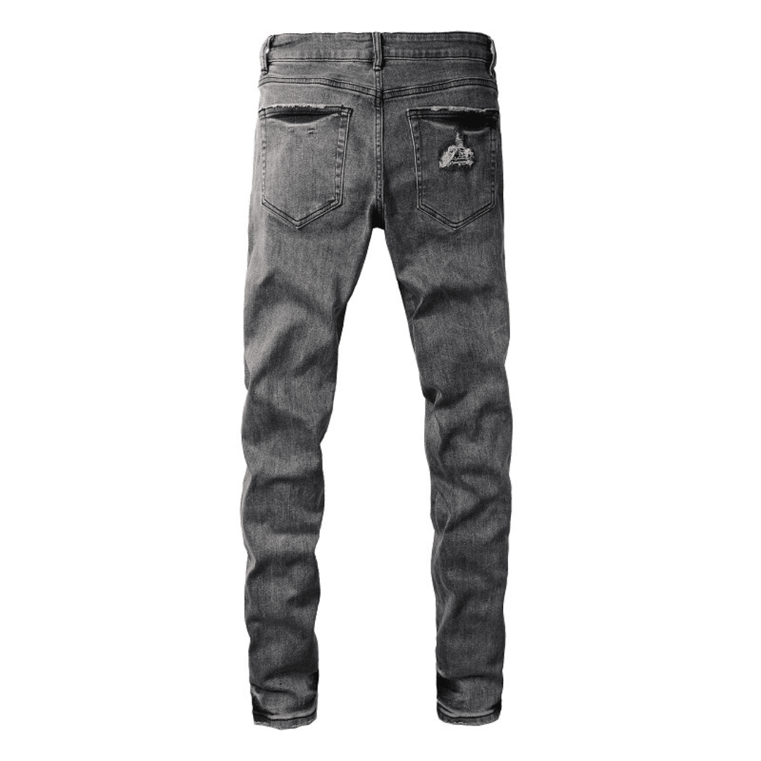Amr Black Bandana Jeans