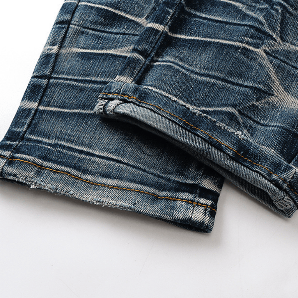 Amr Black Staggered Jeans