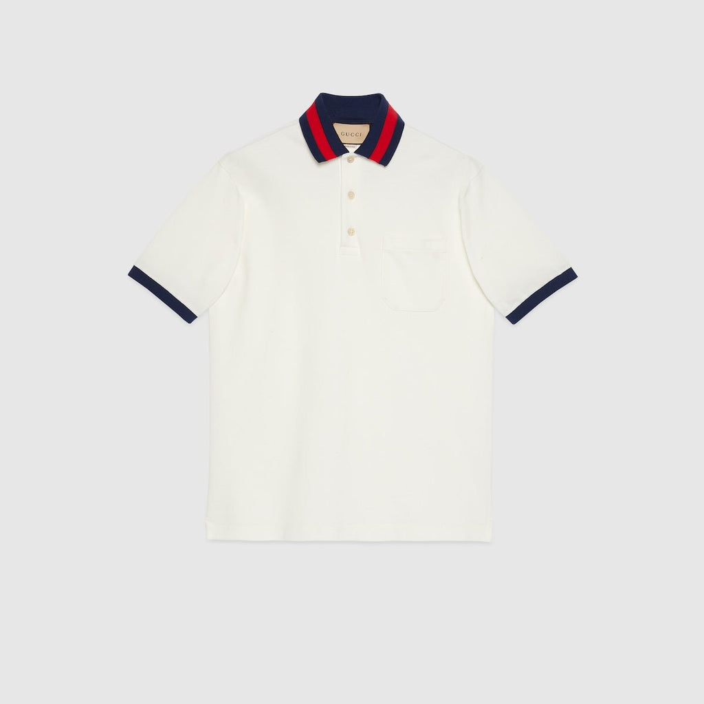 Cotton piqué polo shirt