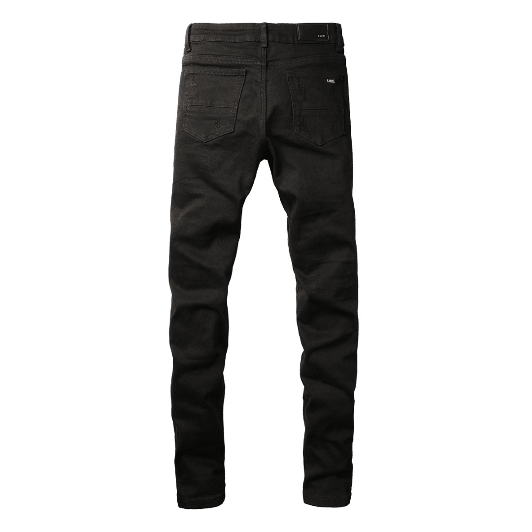 Amr Bandana Black Ripped Jeans