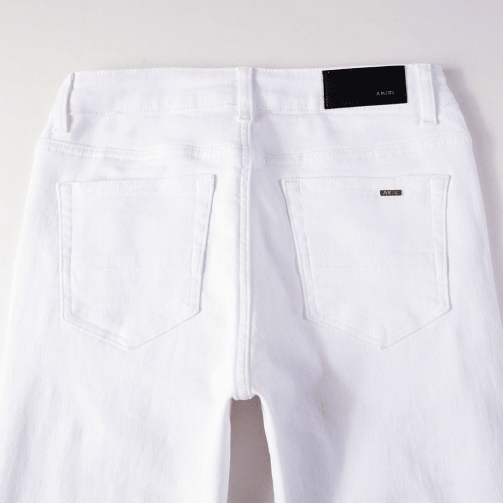 Amr White Ripped Jeans