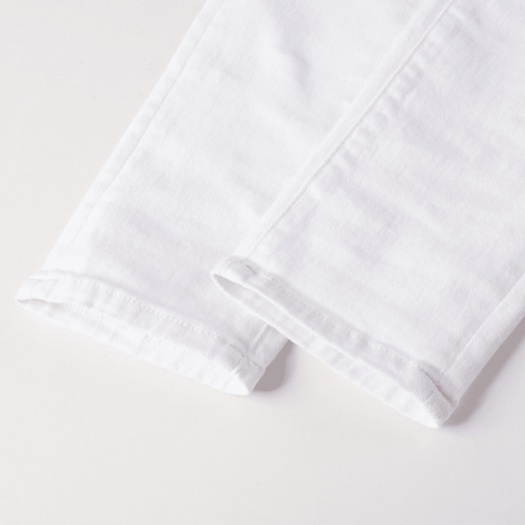 Amr White Ripped Jeans