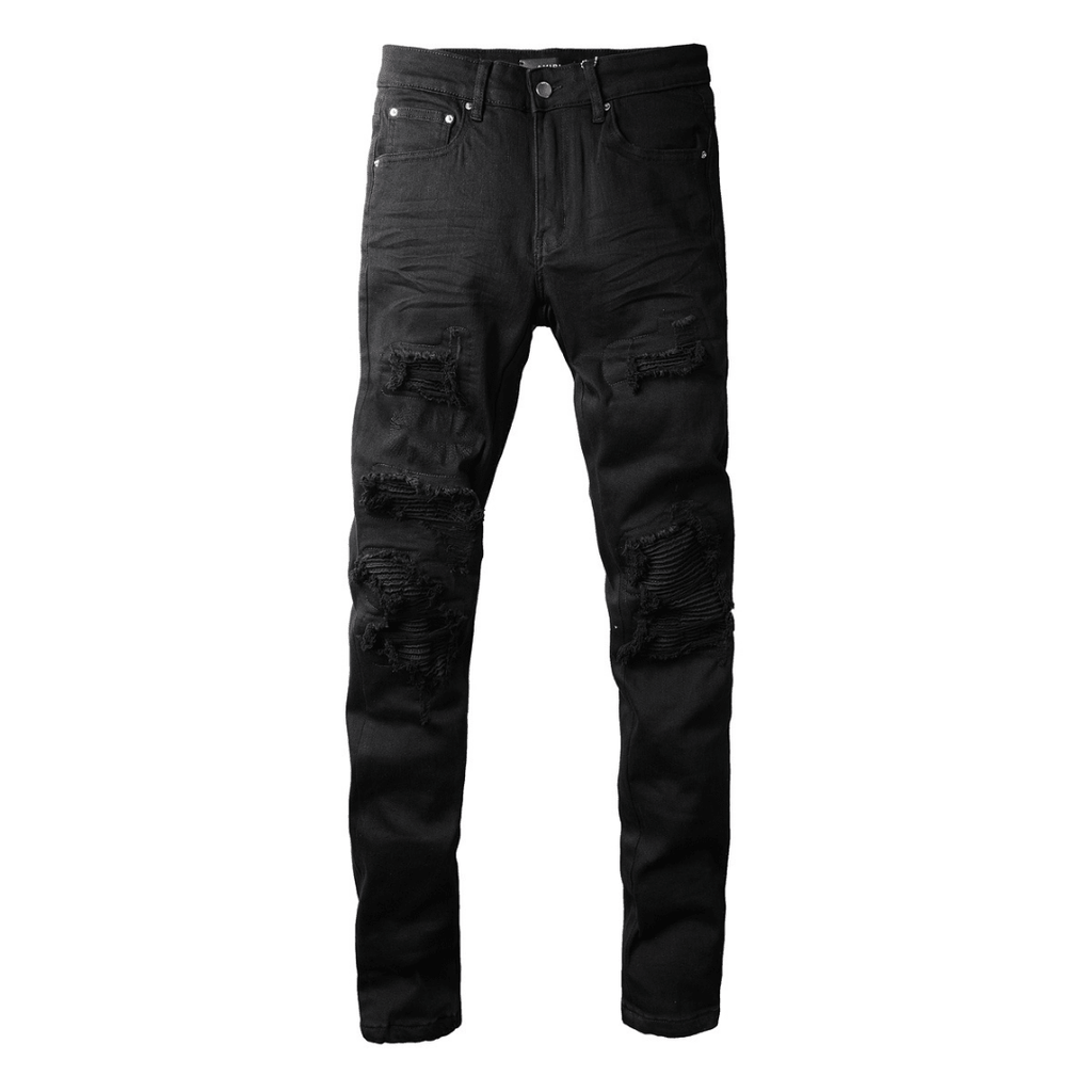 Amr Ripped Black Jeans