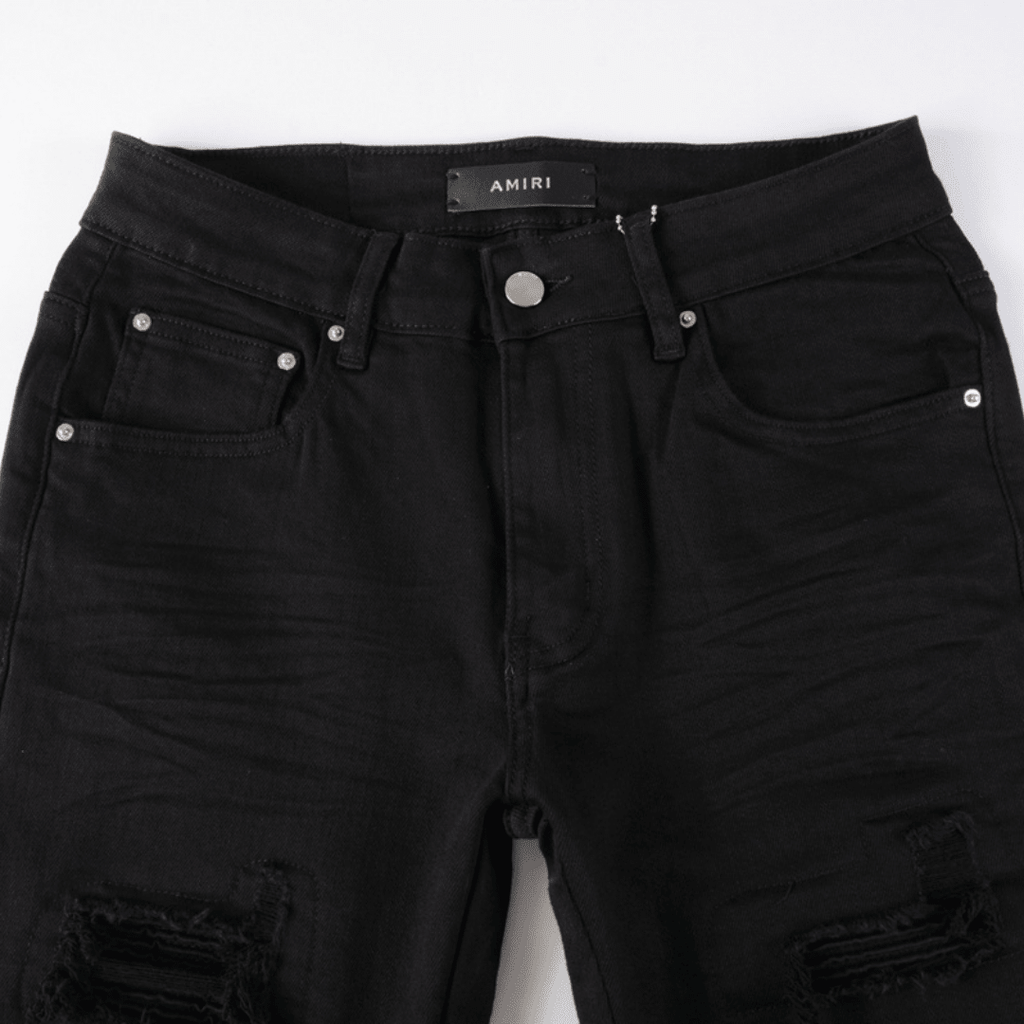 Amr Ripped Black Jeans