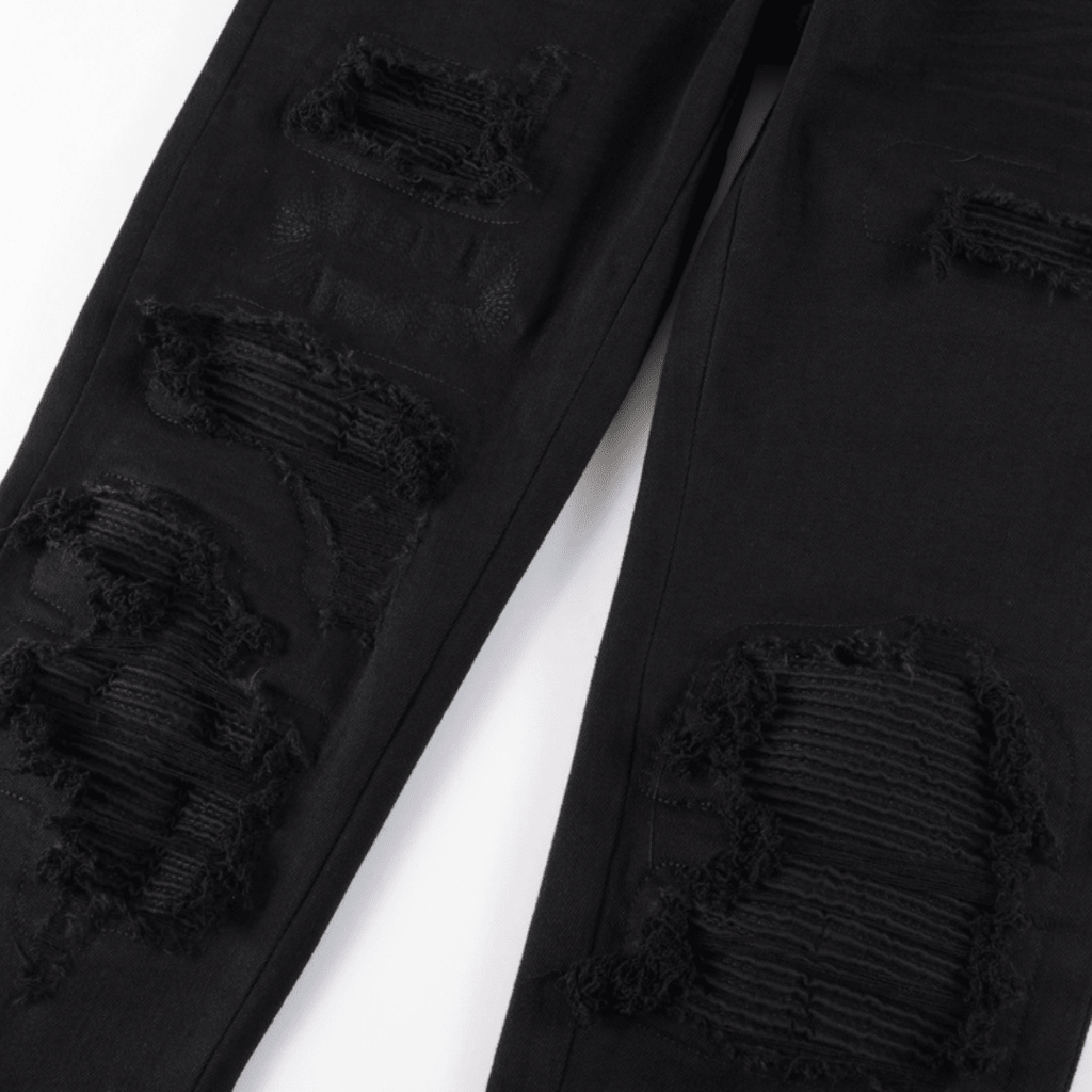 Amr Ripped Black Jeans