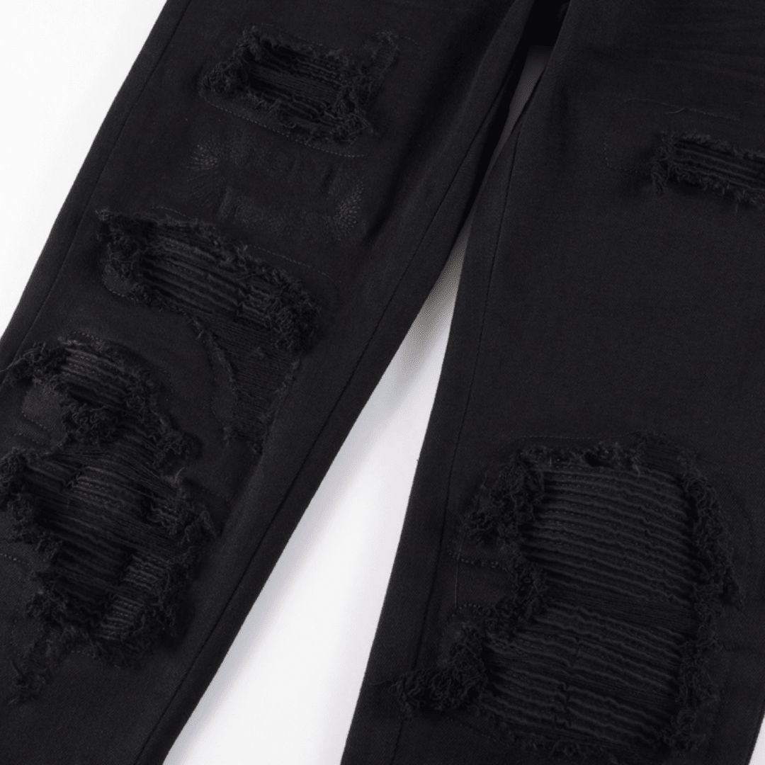 Amr Ripped Black Jeans