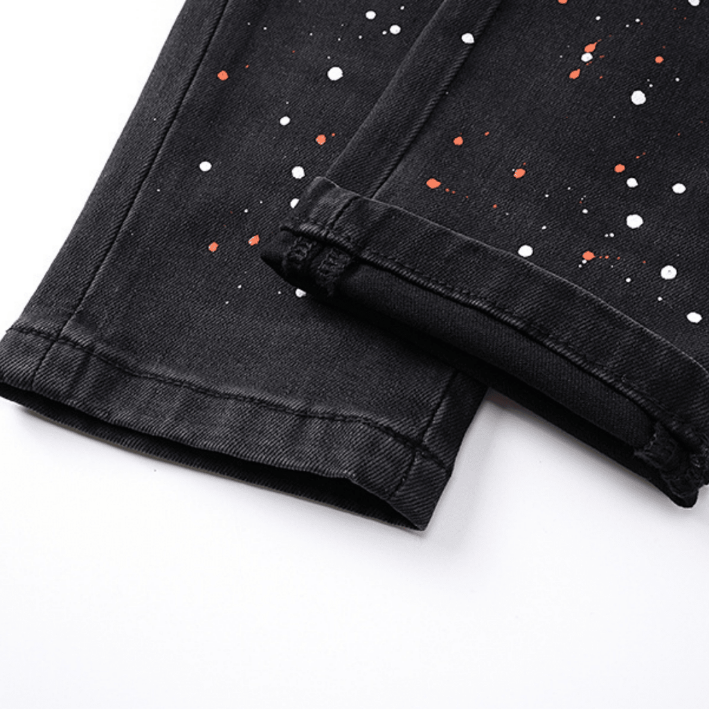 Amr Staggered Logo Jeans
