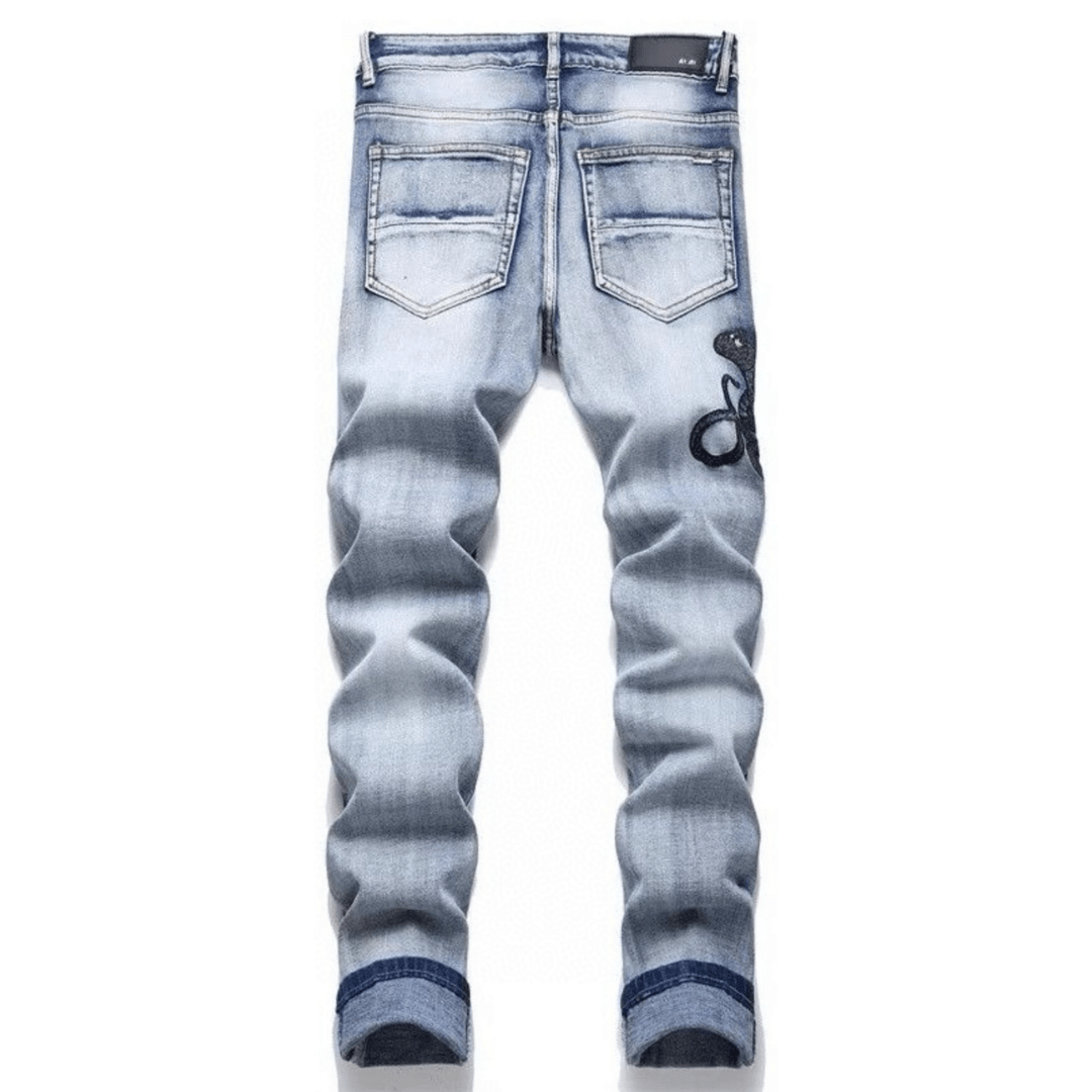Amr Black Snake Jeans