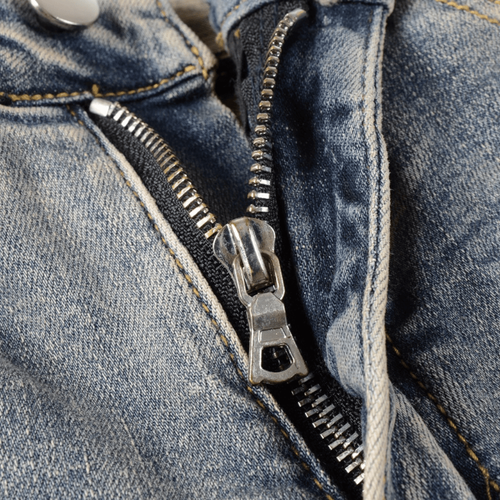 Amr Black Bones Blue Jeans