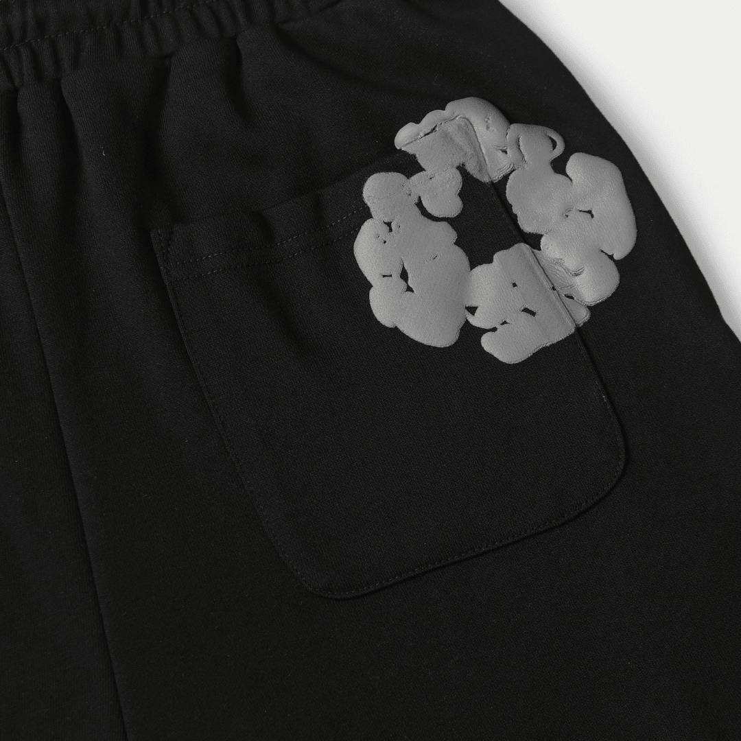 Denim Trs Black Grey Short set