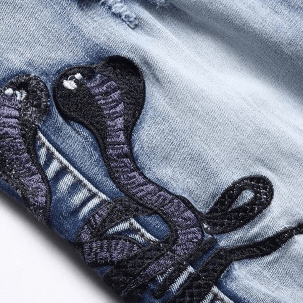 Amr Black Snake Jeans