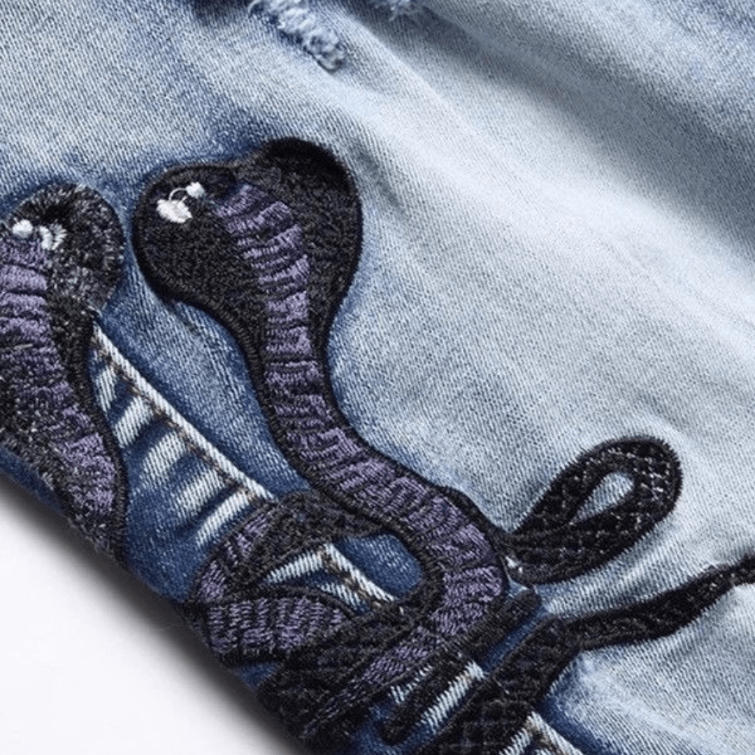 Amr Black Snake Jeans