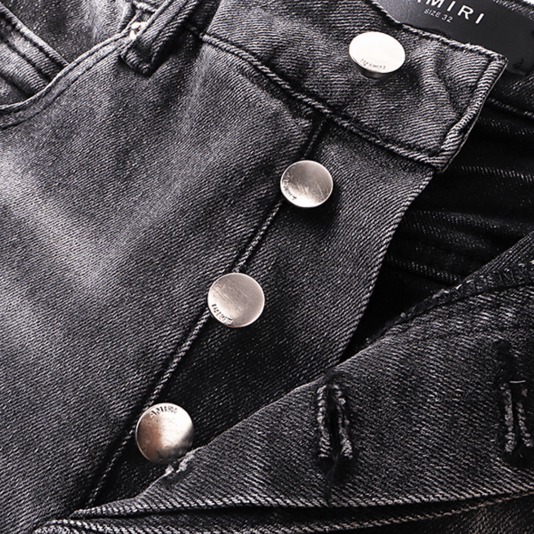 Amr Flared Black Jeans