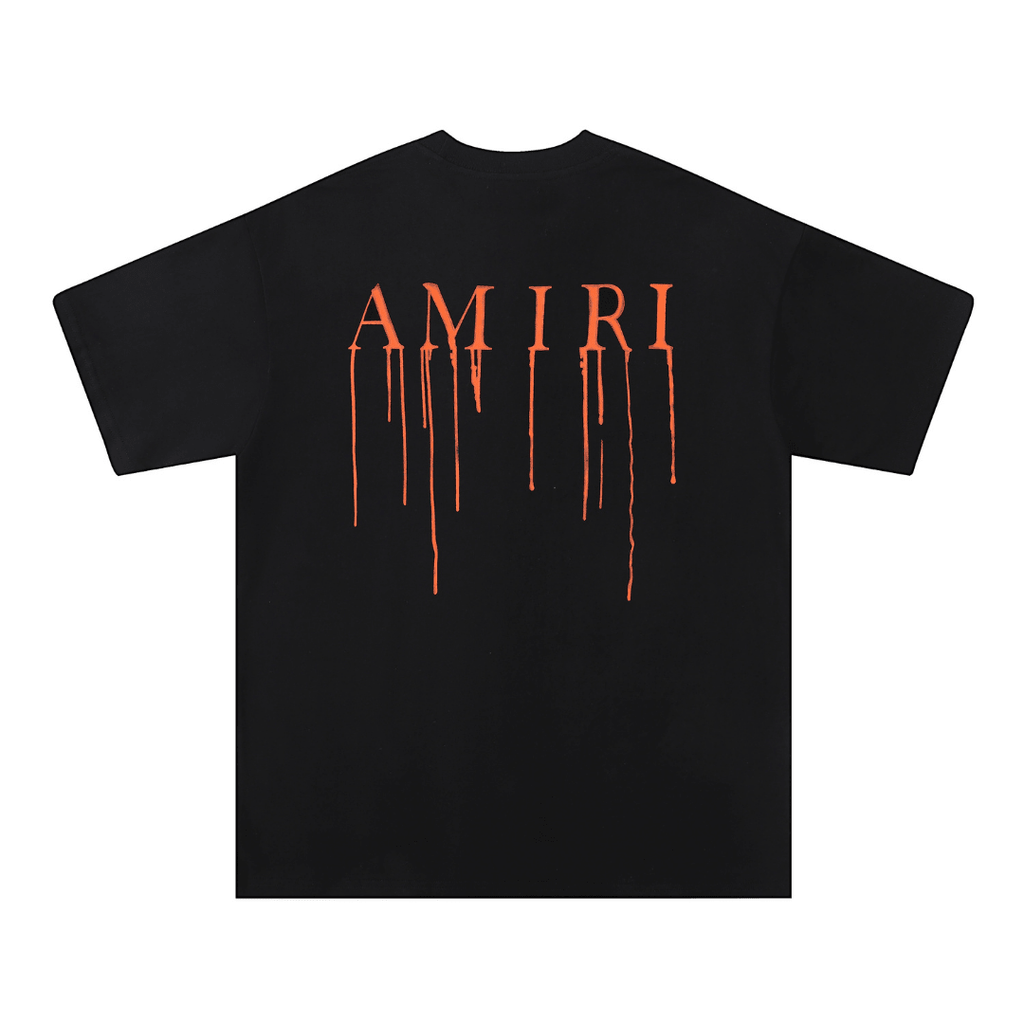 Amr Paint Drip AM Black T-shirt