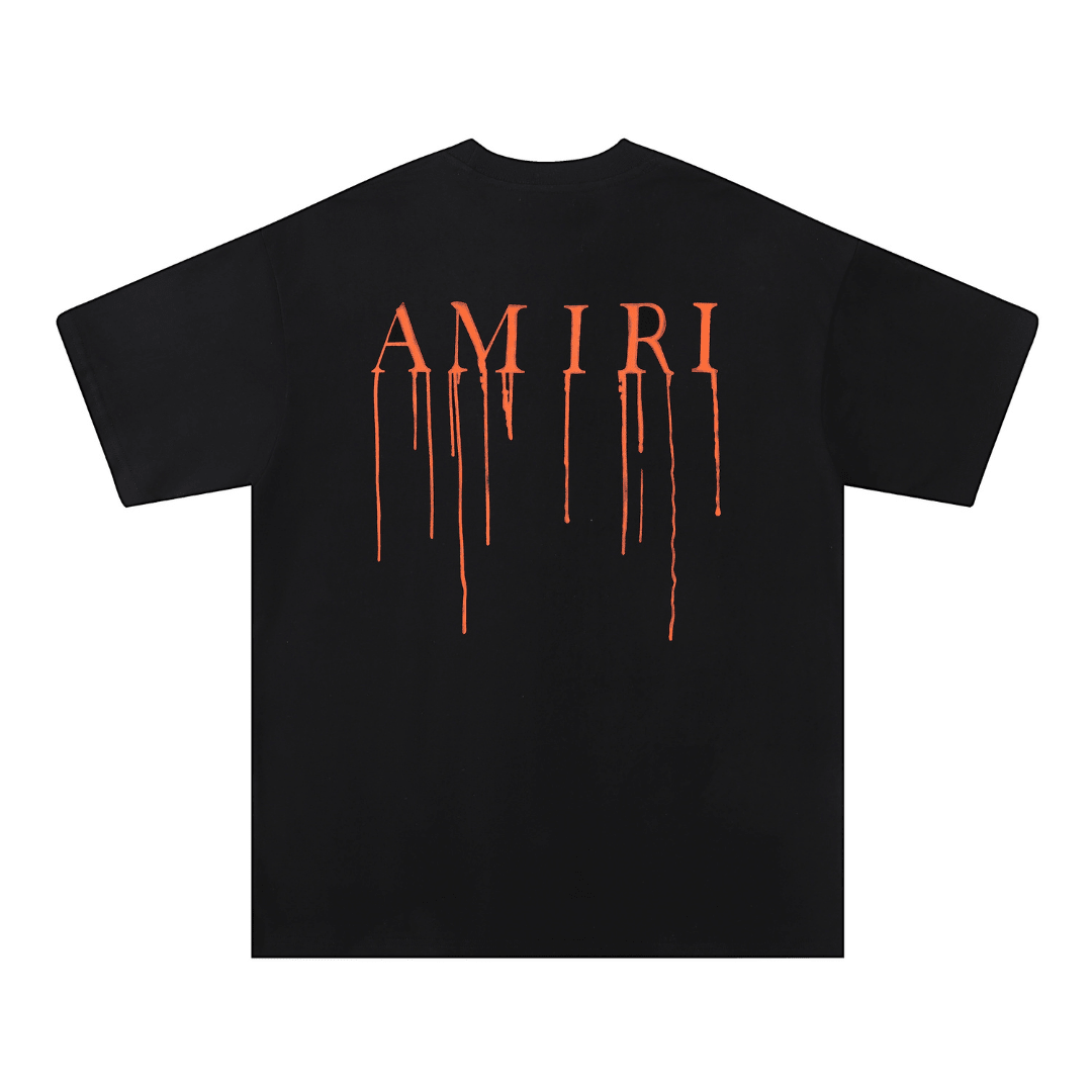 Amr Paint Drip AM Black T-shirt