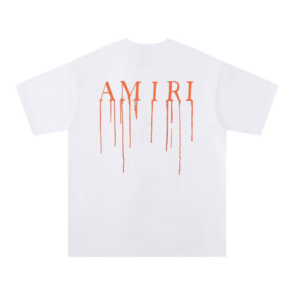 Amr Paint Drip AM White T-shirt