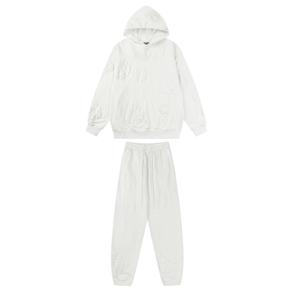Denim Trs Full White Tracksuit