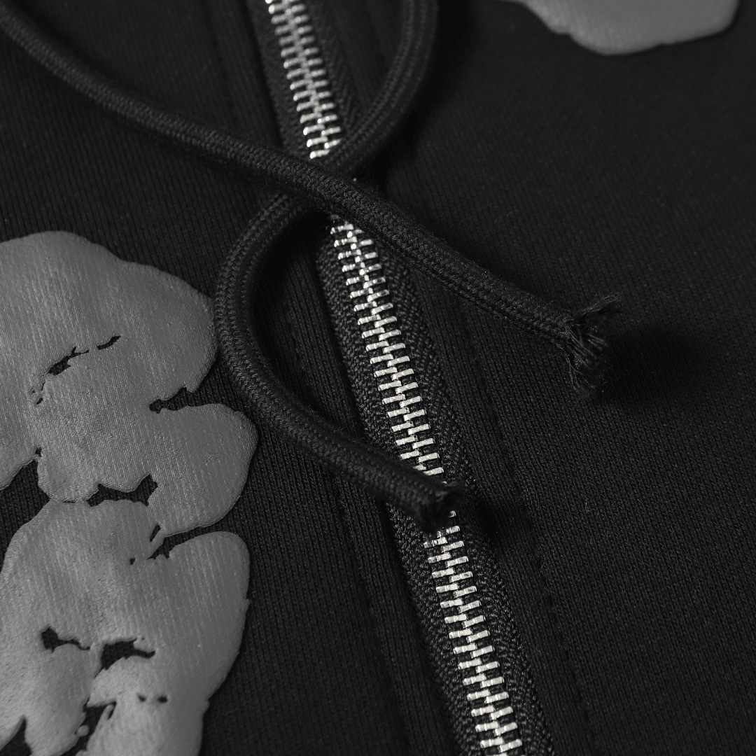 Denim Trs Zip Hoodie