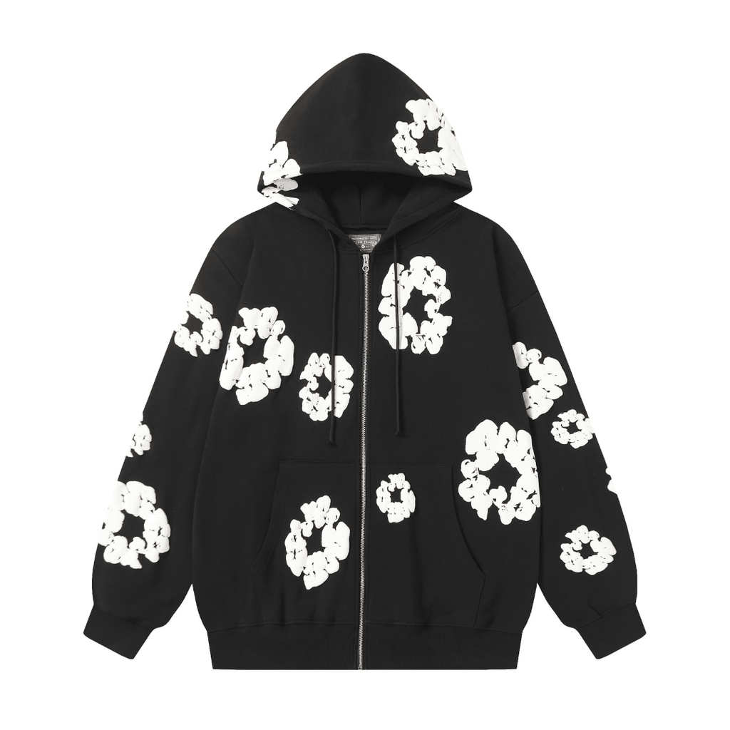 Denim Trs Zip Hoodie
