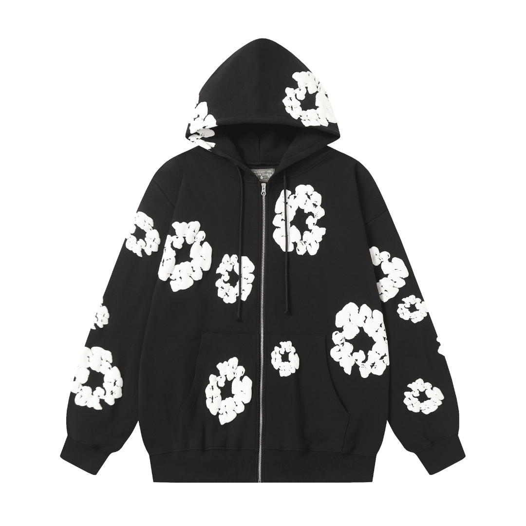 Denim Trs Zip Hoodie