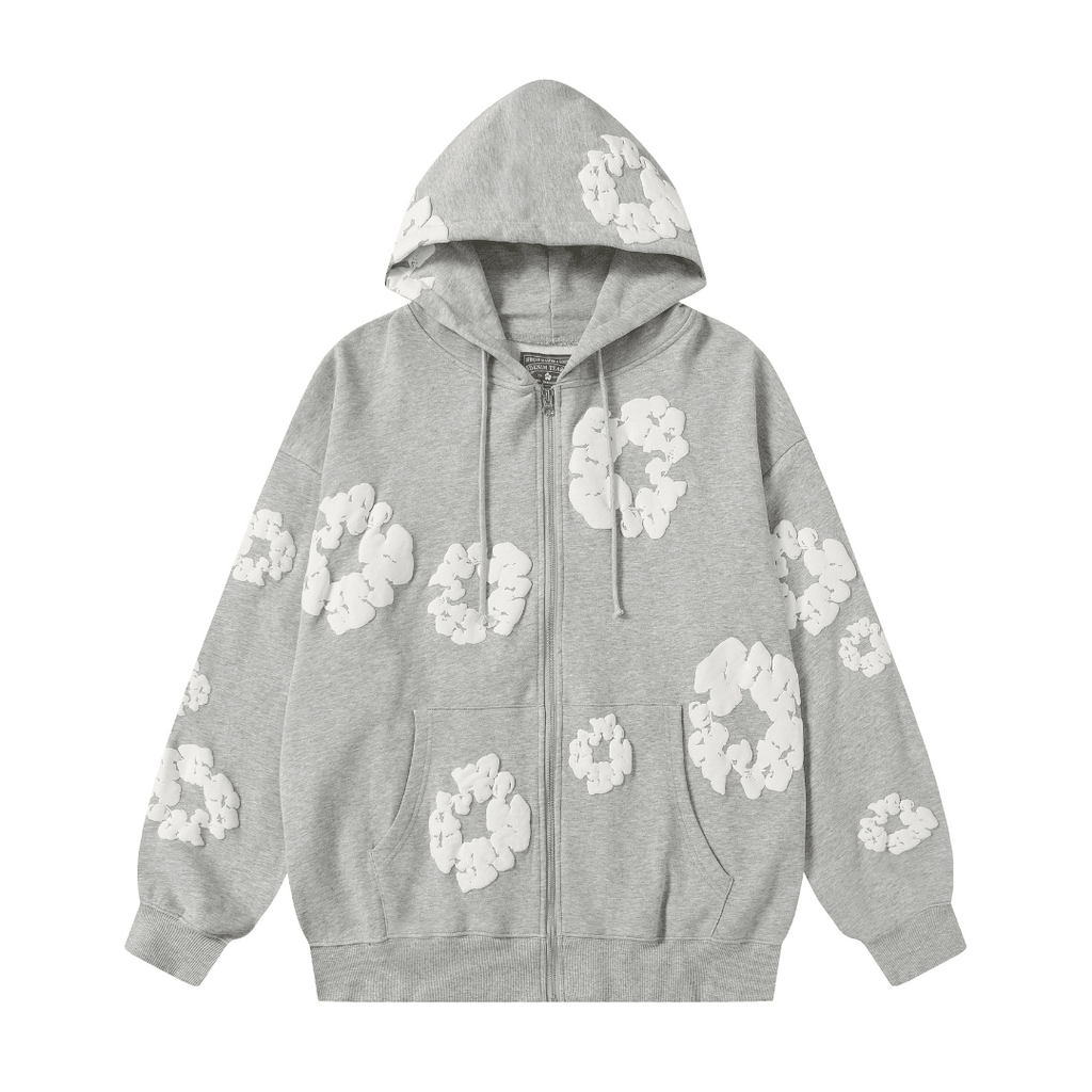 Denim Trs Zip Hoodie