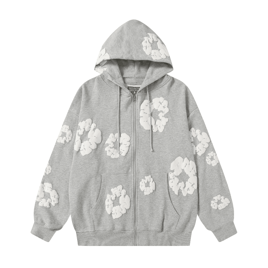 Denim Trs Zip Hoodie