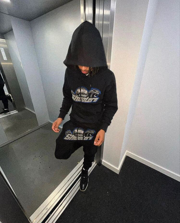 London Shooters Black Blue Tracksuit