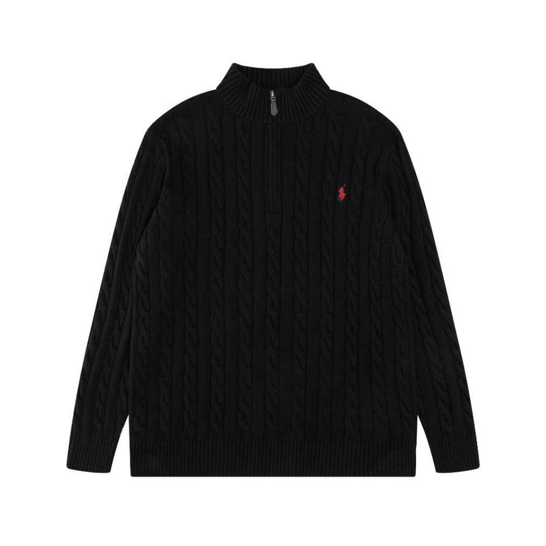 Polo Half Zip Sweater