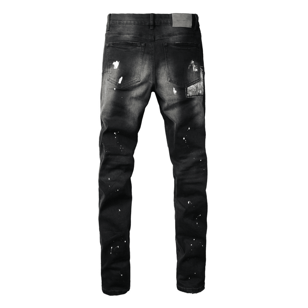 Purple Bandana Black Jeans