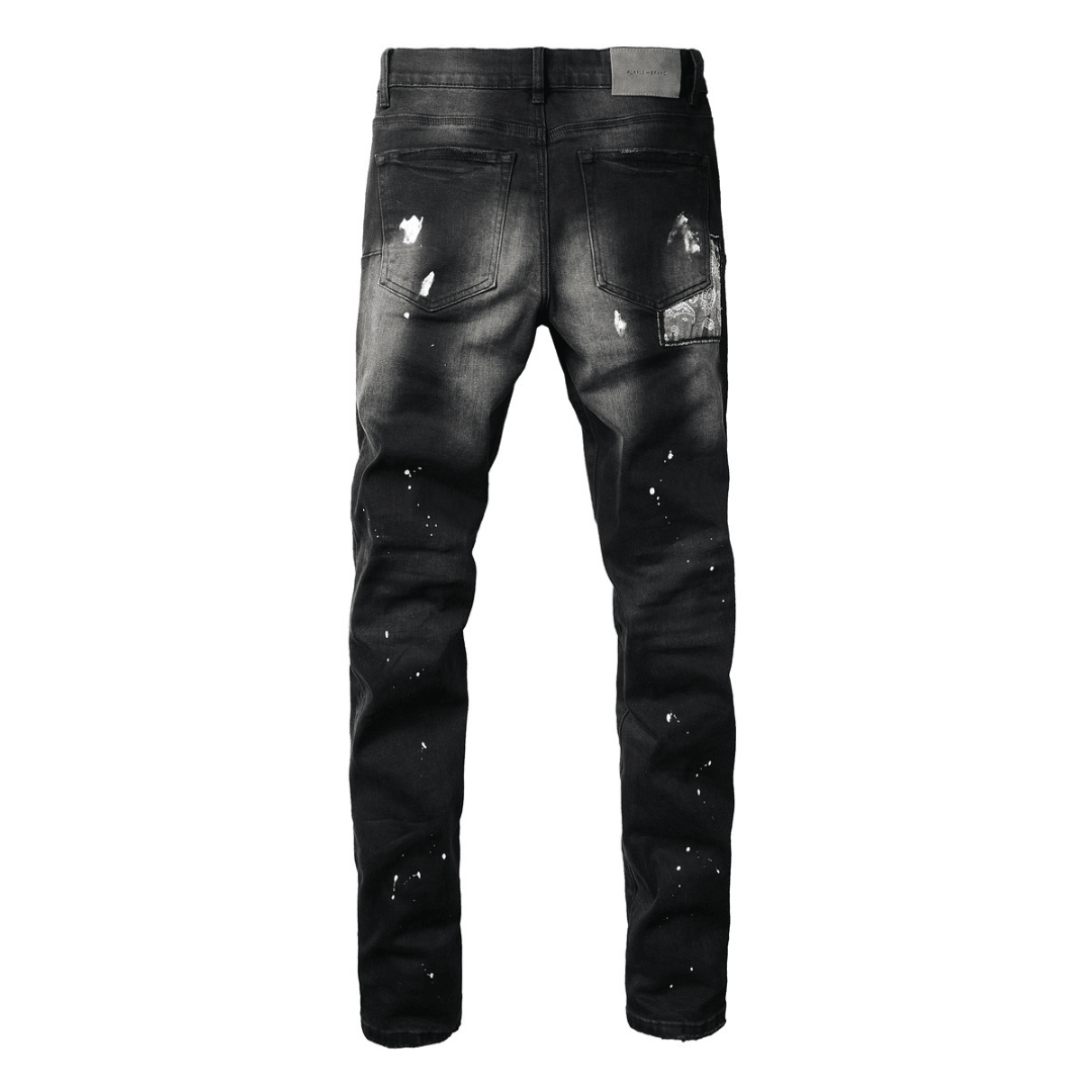 Purple Bandana Black Jeans
