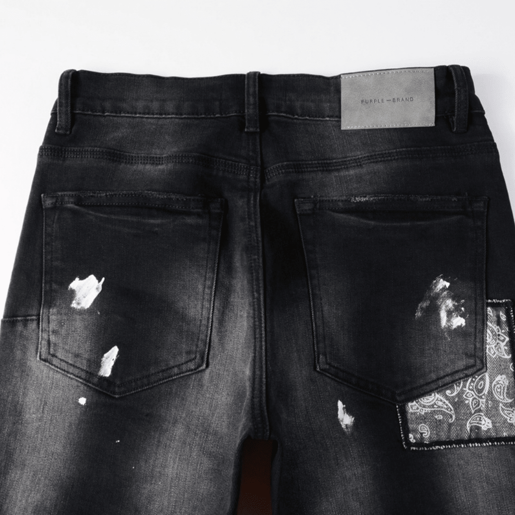Purple Bandana Black Jeans