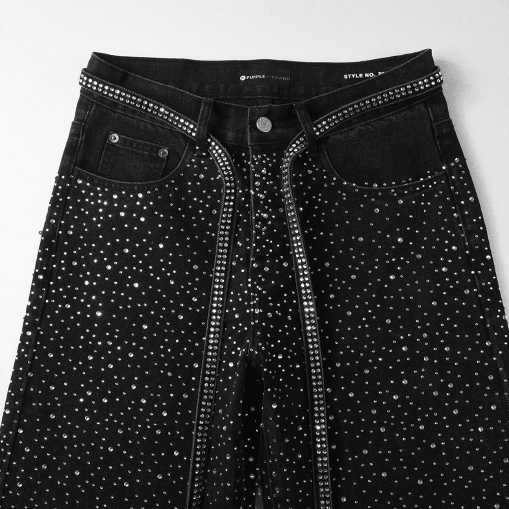 Purple Black Diamonds Jeans