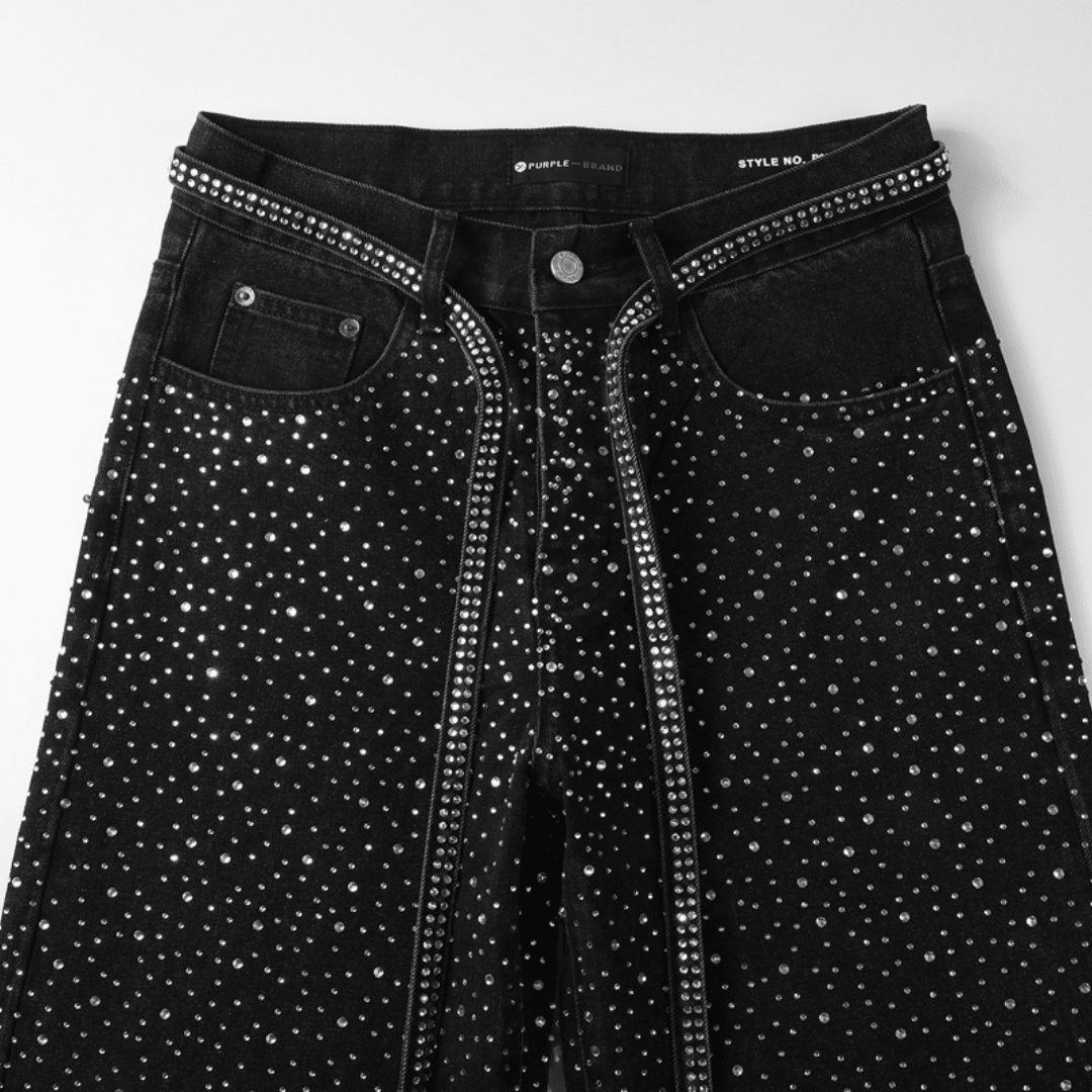 Purple Black Diamonds Jeans