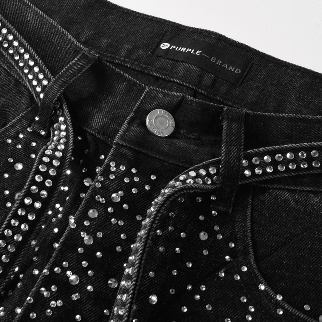 Purple Black Diamonds Jeans