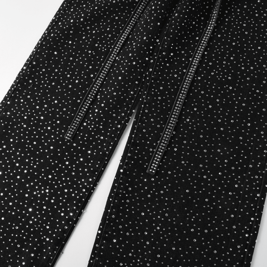 Purple Black Diamonds Jeans