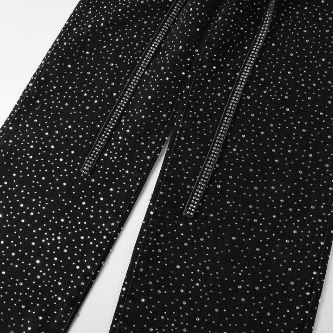 Purple Black Diamonds Jeans