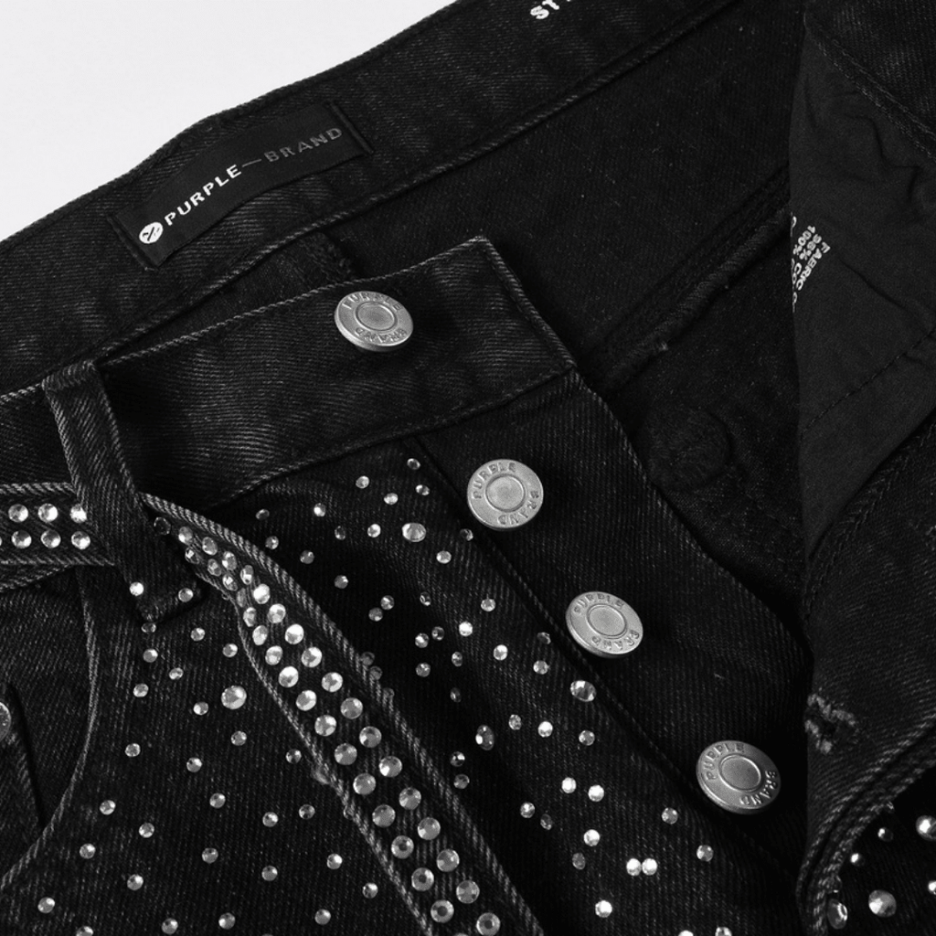 Purple Black Diamonds Jeans