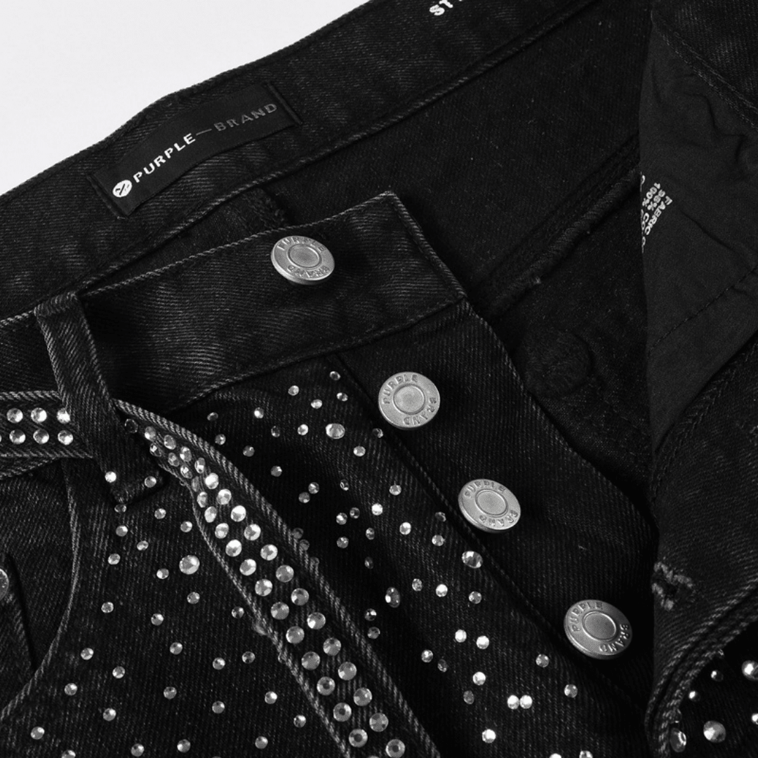 Purple Black Diamonds Jeans