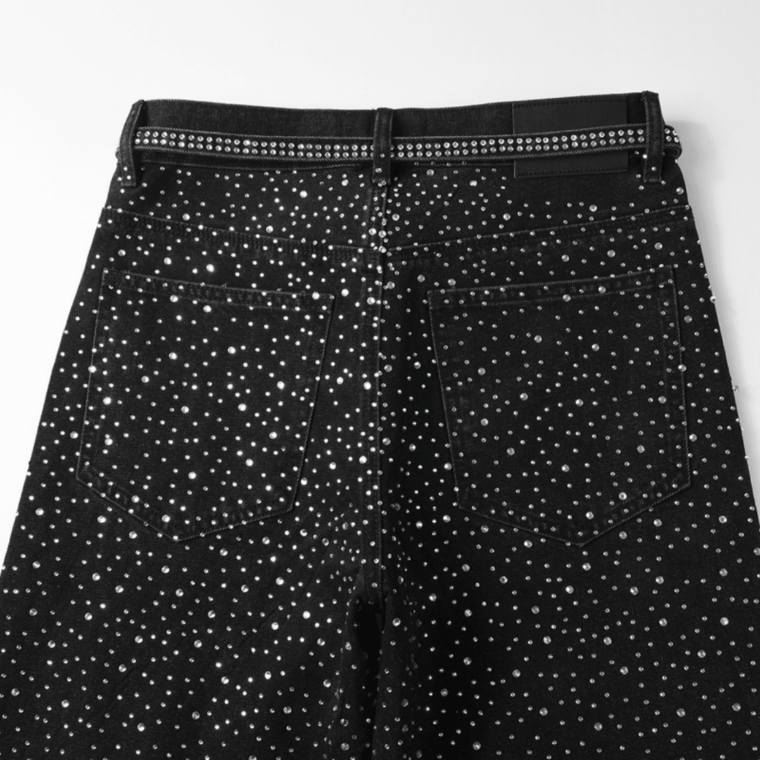 Purple Black Diamonds Jeans