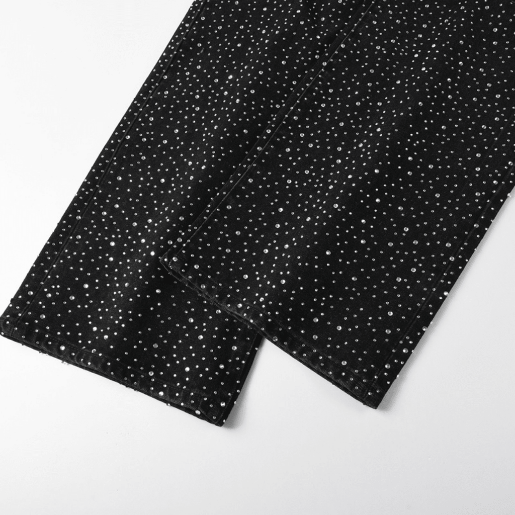 Purple Black Diamonds Jeans