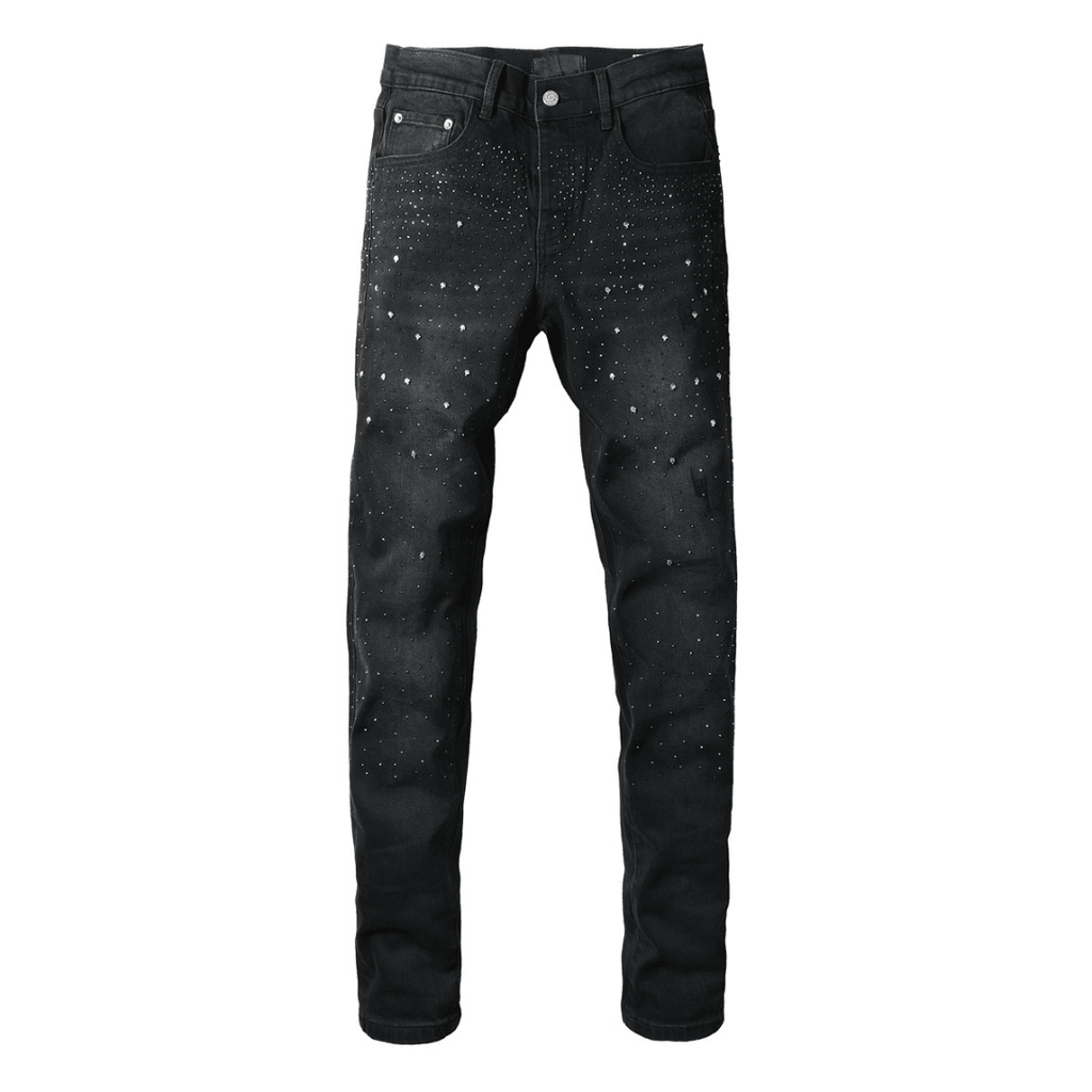 Purple Black Diamonds Jeans