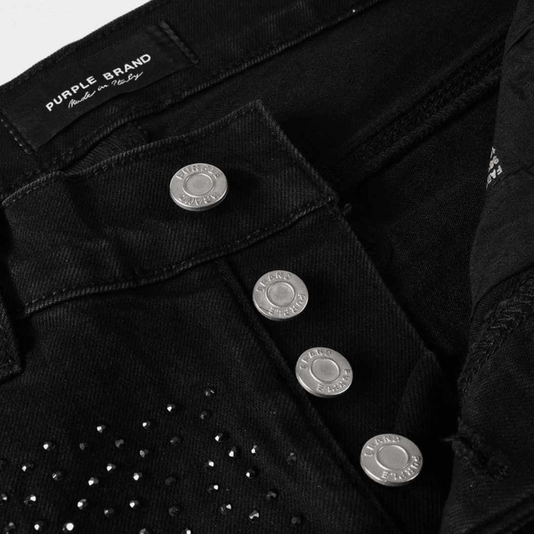 Purple Black Diamonds Jeans