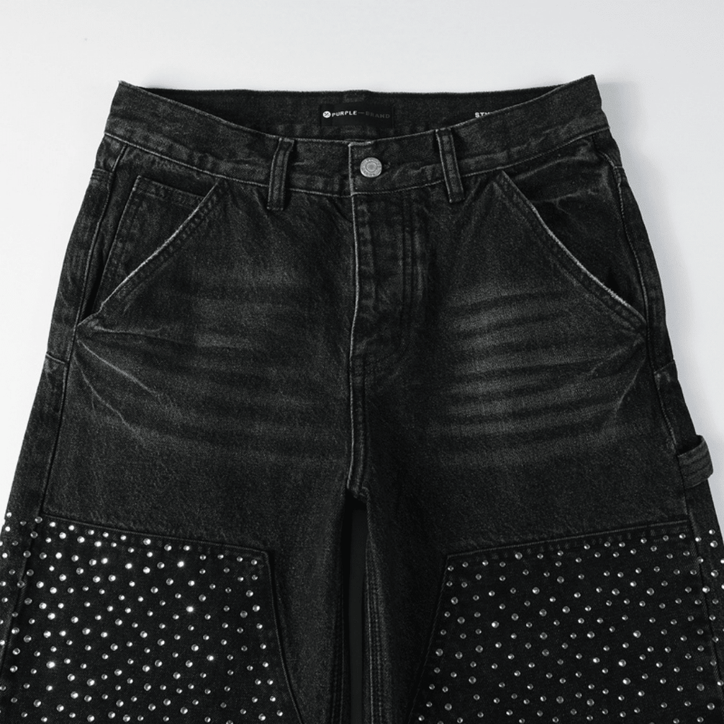 Purple Black Diamonds Jeans