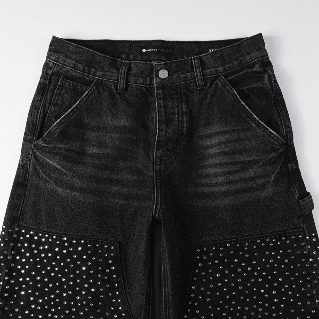 Purple Black Diamonds Jeans