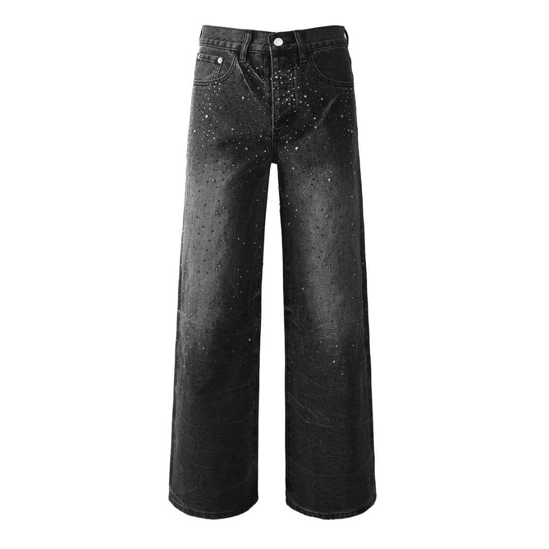 Purple Black Diamonds Jeans