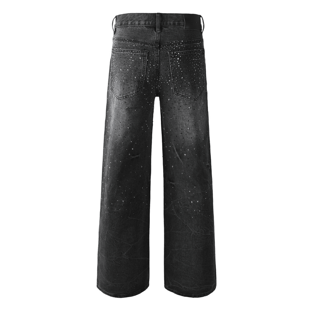 Purple Black Diamonds Jeans