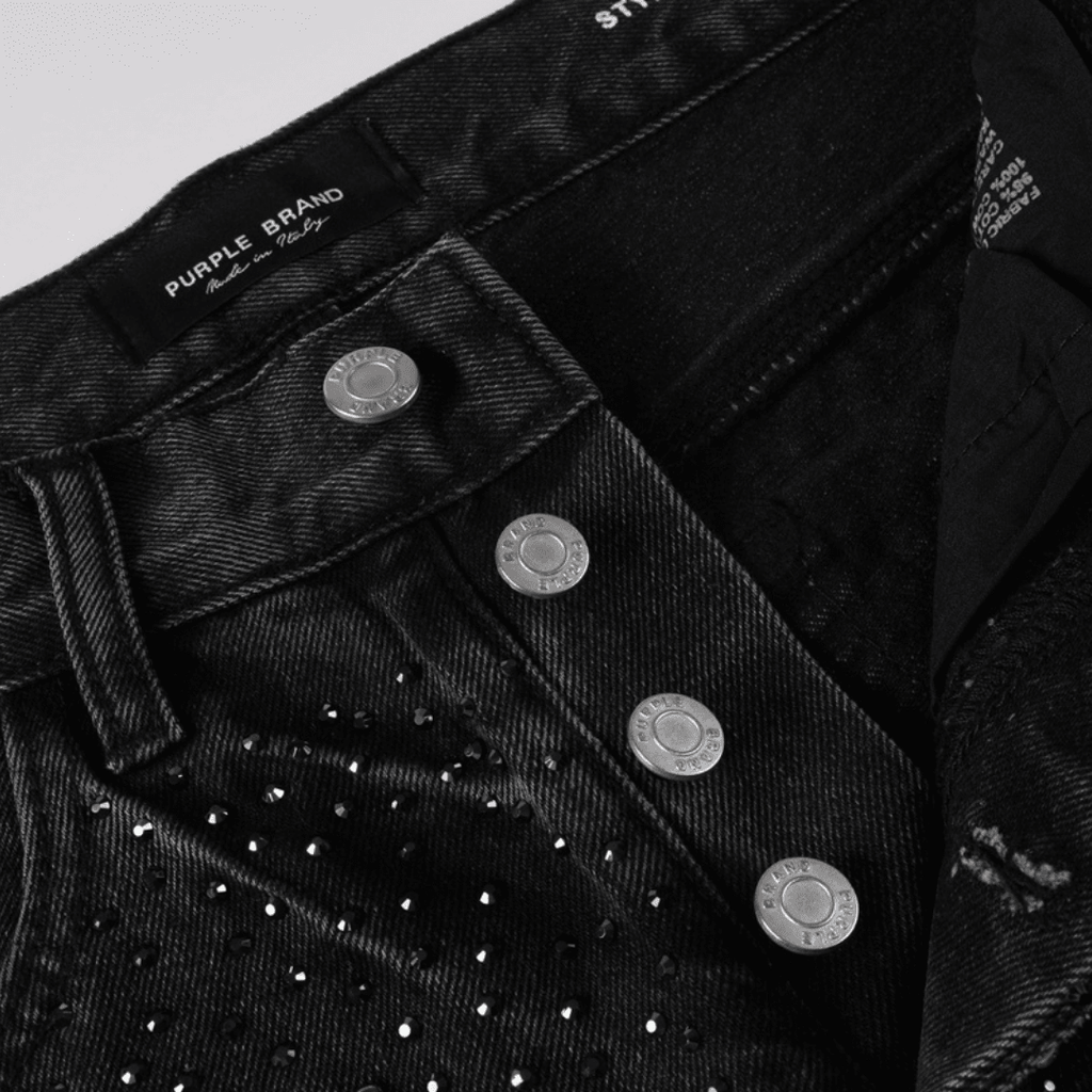 Purple Black Diamonds Jeans