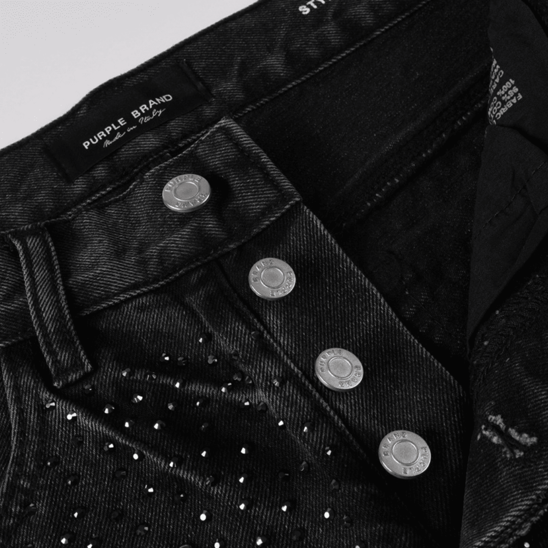 Purple Black Diamonds Jeans