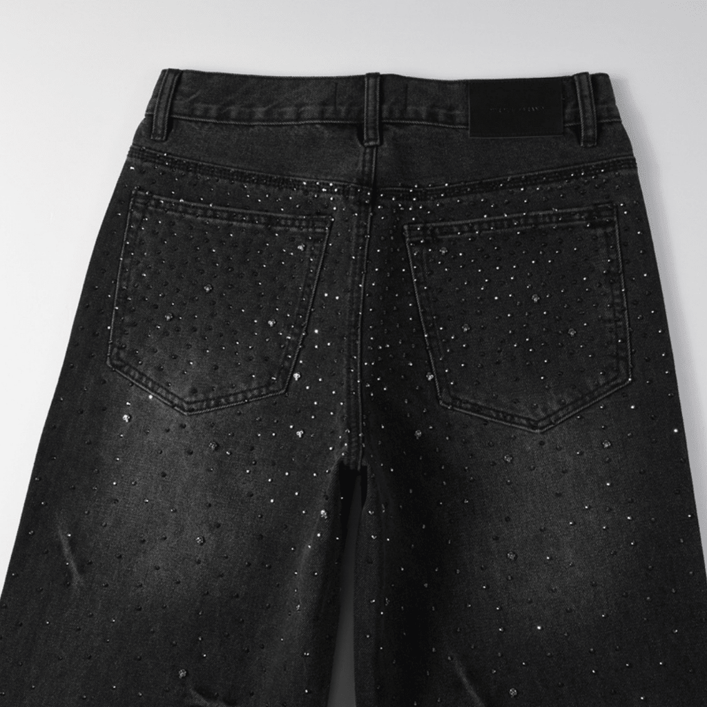 Purple Black Diamonds Jeans